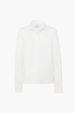 White Long Sleeve Caroline Polo 11 White Long Sleeve Caroline Polo -Vogue Vista Clothing 0AFMr6CIgXAfG2Zv6mp1D3TagW2eiDay 1