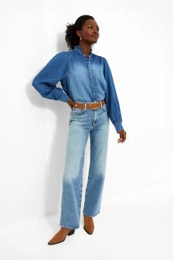 Ba&sh Light Used Blue Axelle Shirt -Vogue Vista Clothing 0dsoNu3dSMPuDMk0RY5eF3Sqnj7V7bpF 1