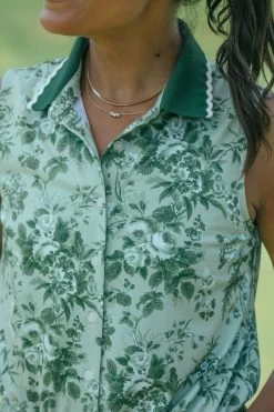 Green Bouquet Sleeveless Alcott Golf Dress -Vogue Vista Clothing 0qSgsb99j6IztVFdn6NjYJwawYFEEdt8 1