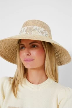 Exclusive Ivory Jacquard Wildflower Hat -Vogue Vista Clothing 0sXdk9CQ9MXxdfy5oN2peEhuhauF7gdC 1