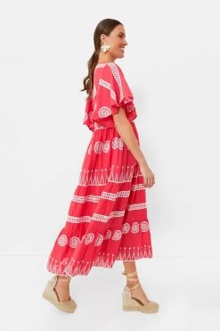Soleil Red Flirty V-Neck Maxi -Vogue Vista Clothing 1LBRiXPt44ZicYs7UdMt3C5LhKPY8f21 1
