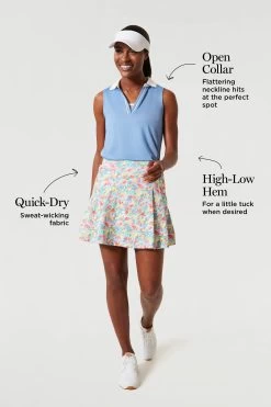 Boogie Down Blue Sleeveless Caroline Polo -Vogue Vista Clothing 1V3SPzM1hcj4G5updvcaD7a8qFFkaA75 1