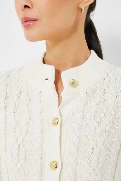 Ivory Cotton Colette Cardigan -Vogue Vista Clothing 1i2kBM26FoQJFAD0NoVAiVwwRbU2JyDt 1