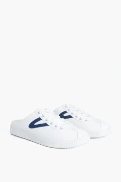 Tretorn Women's White And Navy Easy Nylite Canvas Sneakers -Vogue Vista Clothing 1lW3Wf0c4uJvasRpW6lR2GR0AL9Tpxqx 1