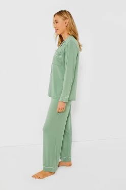 Eberjey Mineral Green Gisele Long PJ Set 7 Eberjey Mineral Green Gisele Long PJ Set -Vogue Vista Clothing 1vByMKy52GA1FZjo2d6GY0ylf8pyRrB0 1