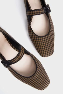Loeffler Randall Black And Brown Check Ginger Flats -Vogue Vista Clothing 2W19kMYxmda1Bbj7fm7PJyWBBMjaTTHp 1