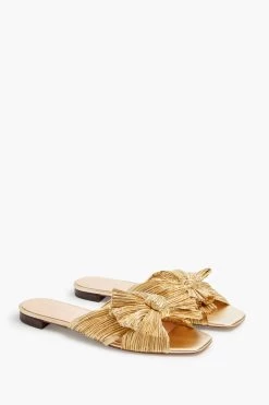 Loeffler Randall Gold Daphne Knot Flat Sandal -Vogue Vista Clothing 2kH4gPJ7hNglBwyyxFBbI7dnsGsp81hk 1
