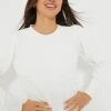 White Puff Sleeve Campbell Pullover