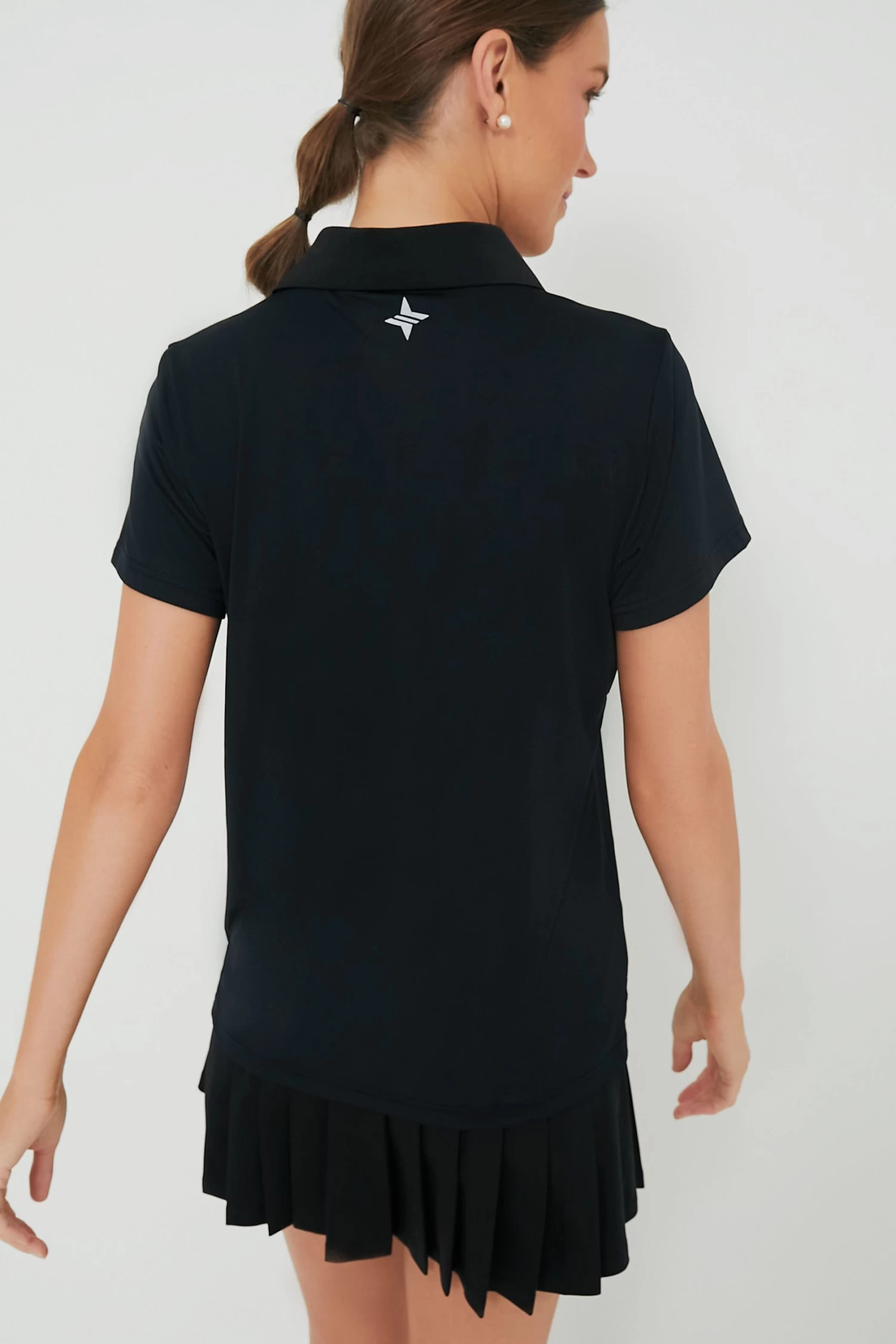 Black Short Sleeve Caroline Polo 5 Black Short Sleeve Caroline Polo - Image 5