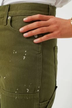 Veronica Beard Army Dylan Paint Splatter Pant With Patch -Vogue Vista Clothing 4pRZ6wxProNHOZdGl9YasjHJt5wjaEoZ 1