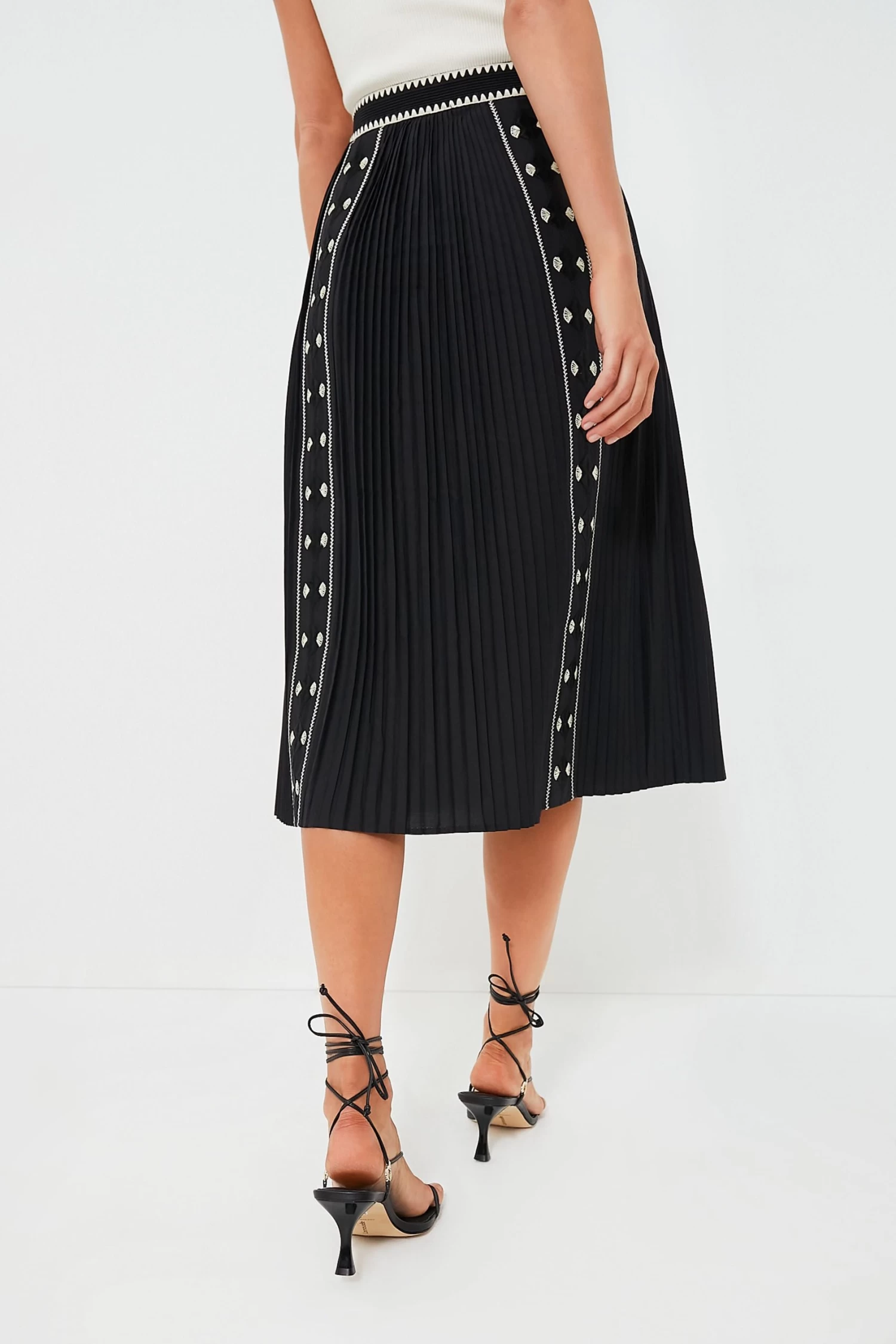 ULLA JOHNSON Noir Sabina Skirt 4 ULLA JOHNSON Noir Sabina Skirt - Image 4