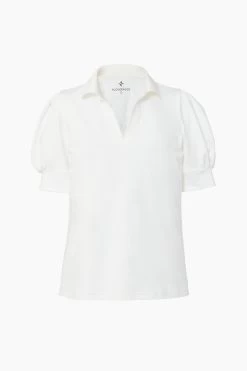 White Puff Sleeve Caroline Polo 15 White Puff Sleeve Caroline Polo -Vogue Vista Clothing 58oG5zTKOhutrhEWajdFstBpEj46l17C 1