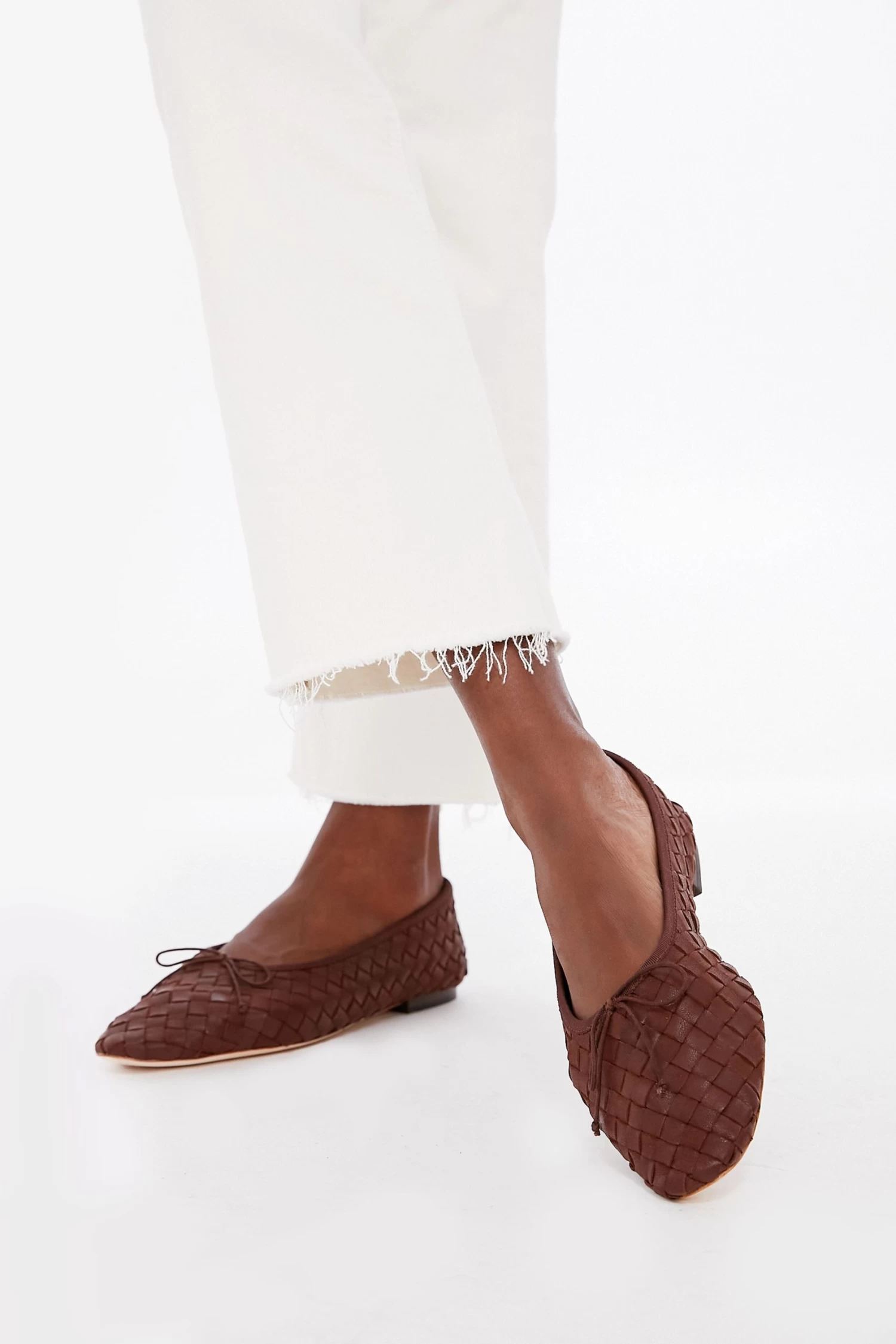 Loeffler Randall Chocolate Woven Leather Landry Flats 2 Loeffler Randall Chocolate Woven Leather Landry Flats - Image 2