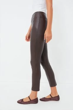 Brown Leather Leggings -Vogue Vista Clothing 5jKzP2YeGYRrDF62VUQMLwljVUg72rZC 1