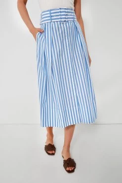 Staud Sea Stripe Kingsley Skirt