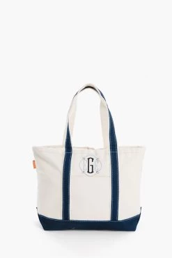 Navy Medium Canvas Tote