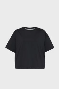 Black Cropped Ryan Boyfriend Tee -Vogue Vista Clothing 70grCT9LMqNtD1gIgmdeM5Nj9MfvIZ9h 1