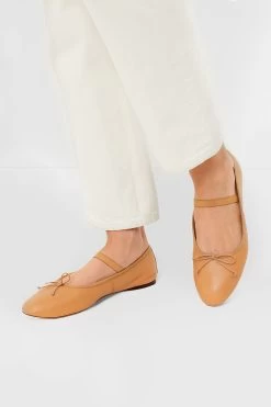 Loeffler Randall Caramel Leonie Soft Ballet Flats -Vogue Vista Clothing 7tWyRUNnlJaIUfg8ZNKcl41j88fqlKCW 1