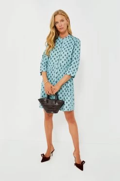 Slate Blue Half Drop Royal Shirt Dress -Vogue Vista Clothing 8NVePKZmhIMKaYpzMEbrFqxuOnoerfnh 1