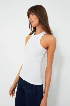 White Lily Rib Tank -Vogue Vista Clothing 8x3WCiqSFDhyUEwMJ5txm8mt383H9Z0c 1