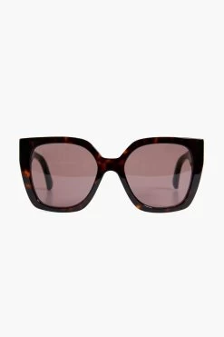 Gucci Havana Square Sunglasses