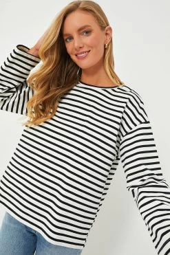 Black Stripe Emmett Tee