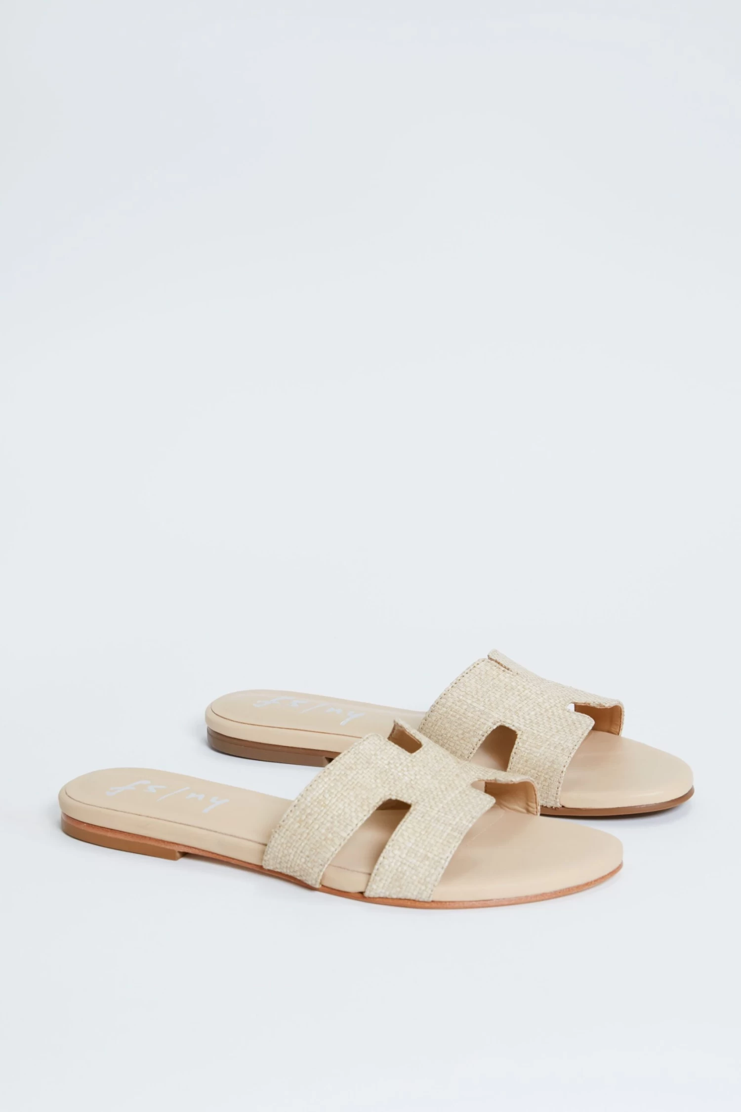 Beige Raffia Alibi Sandals 4 Beige Raffia Alibi Sandals - Image 4