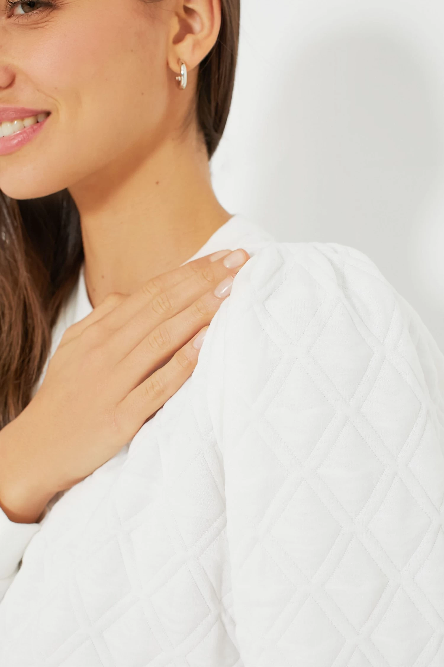 White Puff Sleeve Campbell Pullover 5 White Puff Sleeve Campbell Pullover - Image 5