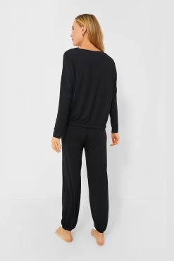Eberjey Black Gisele Slouchy PJ Set -Vogue Vista Clothing 9mmePlfPXIqDxDienCV5ZO64cd6J2Sm2 1