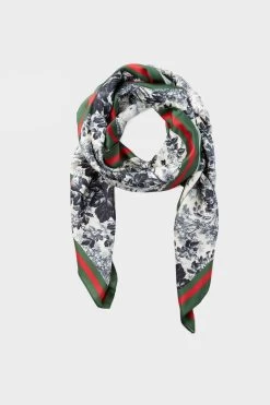 Noir Cypress Toile Scarf