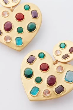 Rainbow Pop Heart Crystal Earrings -Vogue Vista Clothing BCOhmciybcdfh8Sh2zPPpIrg33aWZFce 1