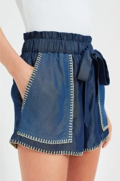 Light And Dark Blue Moni Shorts -Vogue Vista Clothing BCZtZwpc96OTeUUHU0AcJ27Oi2kEstc3 1