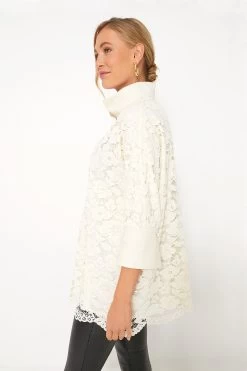 Ivory Lace Willow Blouse -Vogue Vista Clothing BkORxJugAdHqcoALH1aFHM4pN3wnskEe 1
