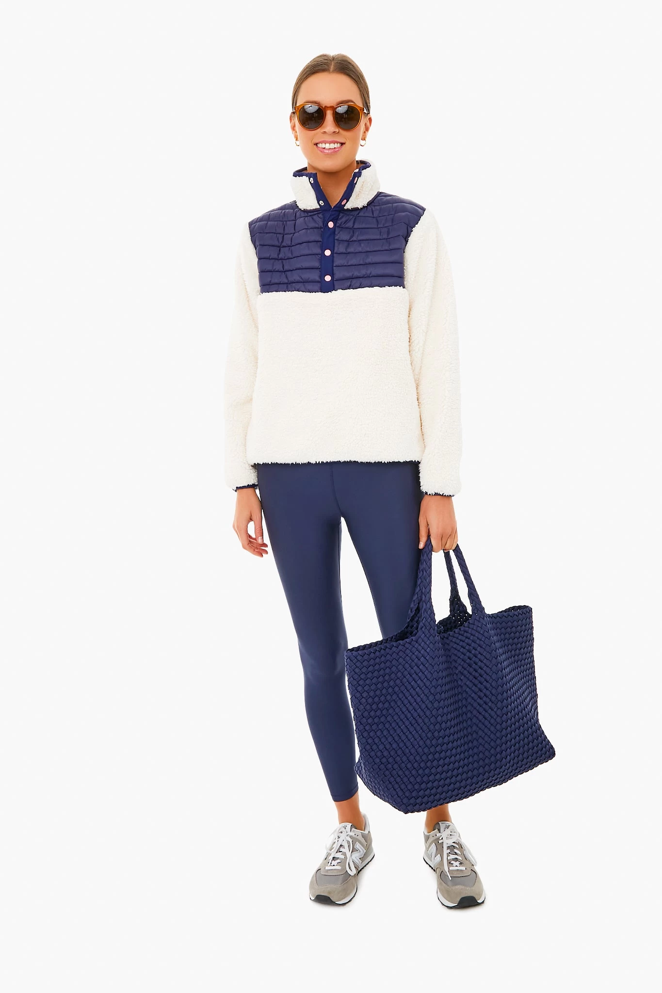 Cream And Navy Walnut Pullover 2 Cream And Navy Walnut Pullover - Image 2