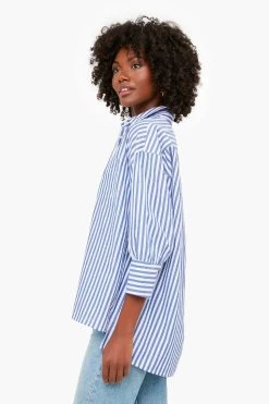 Denim Stripe Adair Boyfriend Shirt -Vogue Vista Clothing CCaJ0LH37LRRz8cecvDvffCE2q397rH1 1