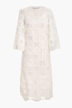 Zimmermann Ivory Junie Lace Midi Dress