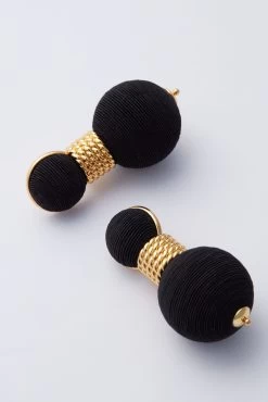 Black Silk Geneva Earrings -Vogue Vista Clothing CLKNyVuGXyjxcxZuUfNzRUxWj2WszOcr 1