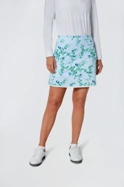 Light Blue English Ivy 16 Inch Karrie Golf Skirt