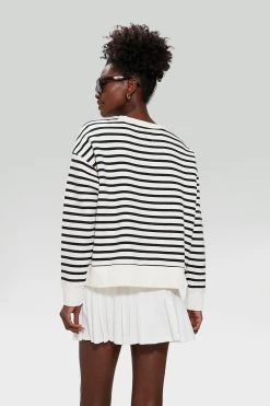 Black And White Stripe Natasha Pullover -Vogue Vista Clothing CyYIbDBgD8aNTbZRD3gtKg2ozKVl9YxT 1