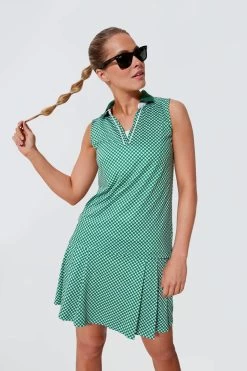 Ditsy Daisy Sleeveless Caroline Polo