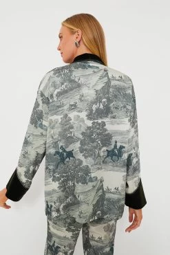 Middleburg Toile Velvet Trim Smoking Jacket 10 Middleburg Toile Velvet Trim Smoking Jacket -Vogue Vista Clothing DJf3tFvJLyjnHrymqiXfynOhJYtlhu2i 1