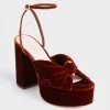 Loeffler Randall Sienna Velvet Roz Platform Heels