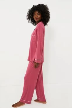 Eberjey Raspberry Gisele Long PJ Set -Vogue Vista Clothing DrkRvbnYLPxNDidGSlczORT1POt9wCwE 1
