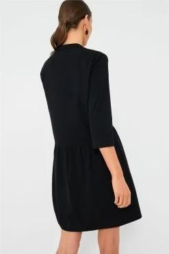Black Stretch Crepe Royal Shirt Dress -Vogue Vista Clothing DsXn7XOcUPiRpG1t37vtstPuUE95Pbb1 1