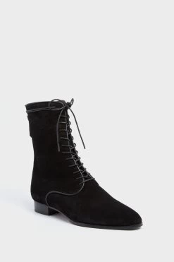 Black Crosta Leather L'Audace Boots