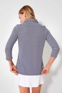 Navy And White Three Quarter Sleeve Polo 9 Navy And White Three Quarter Sleeve Polo -Vogue Vista Clothing E2qR0YYVbUBfaFfmjAdZOMKn1h8iFF6w 1