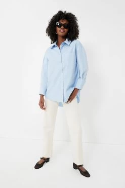 ANINE BING Blue Mika Shirt -Vogue Vista Clothing EOTwSnyvDDkwkqyRUT4e4mr4Gr6afv23 1