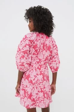 Pink Floral Matilda Mini Dress -Vogue Vista Clothing EPFPpIGt8FwOwOJRWrm2wUYRzcZHnKTn 1