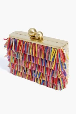 Carlita Carnivale Raffia Fringed Clutch -Vogue Vista Clothing EtWj74CpwzHaMIzHu16FRdEpyXau24aM 1