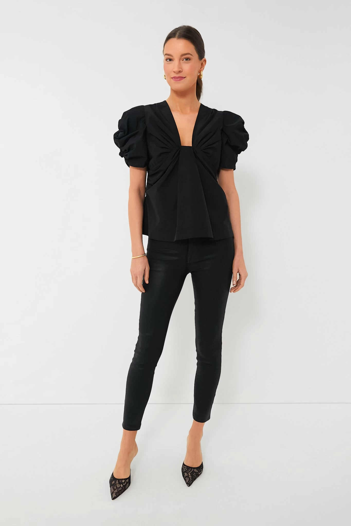 Black Aubrey Blouse 2 Black Aubrey Blouse - Image 2